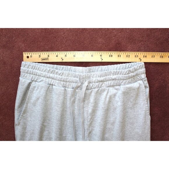 Quince Flow knit Mid Rise Men's Joggers Small Heather Pale Grey Outdoor Gym Run - Picture 2 of 10